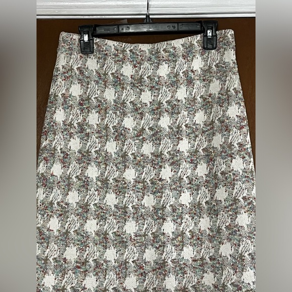 NWT Vintage St John Couture Tweed Floral Bead Skirt Size 10 Neiman Marcus - Picture 2 of 12
